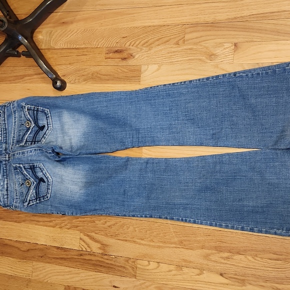 Hydraulic Women's Flare Blue Jeans Lola Boot Flare Size 1/2 Short Cotton - Picture 7 of 11